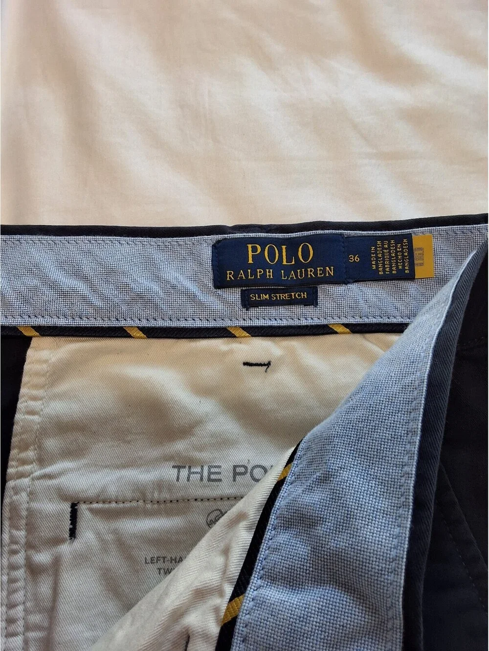 Polo Ralph Lauren Stretch Slim Fit Navy Blue Shorts Size 36